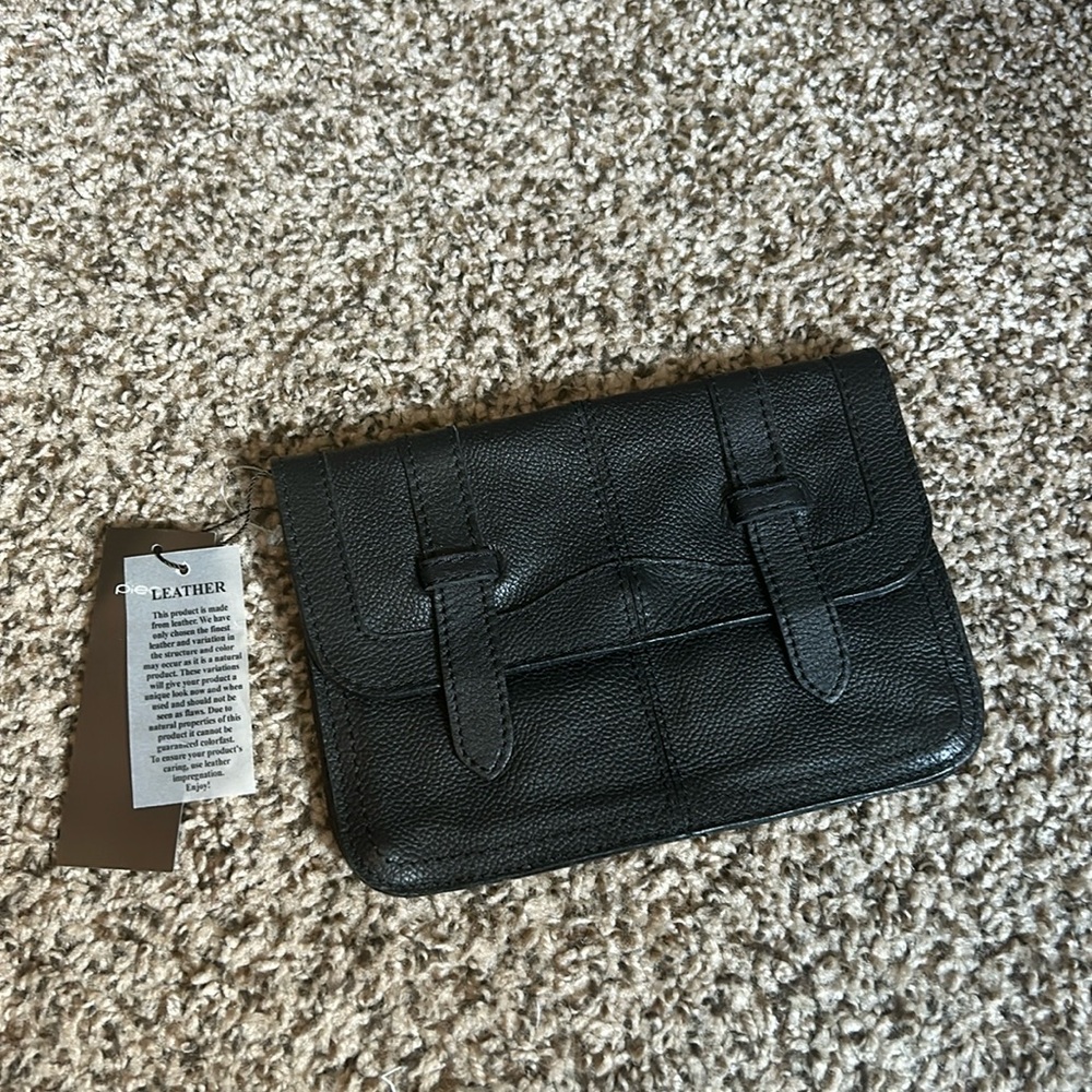 NWT Pieces Leather Clutch
